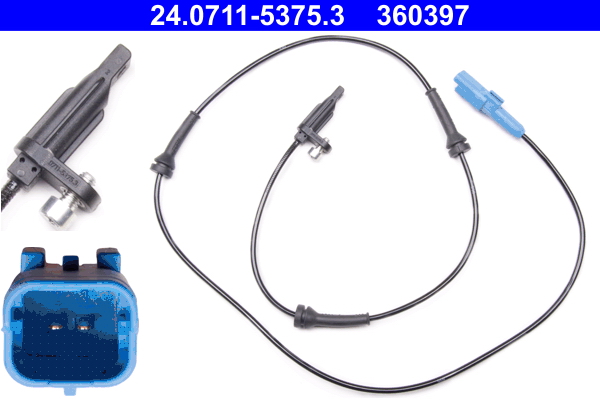 Sensor, wheel speed - 24.0711-5375.3 ATE