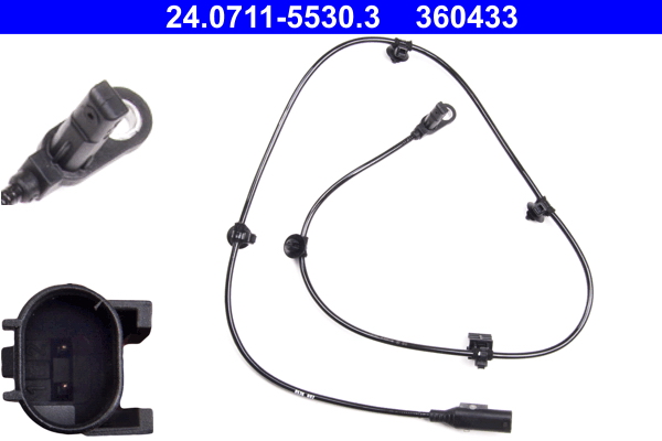 Sensor, wheel speed - 24.0711-5530.3 ATE