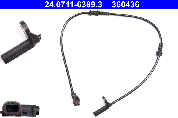 Sensor, wheel speed - 24.0711-6389.3 ATE