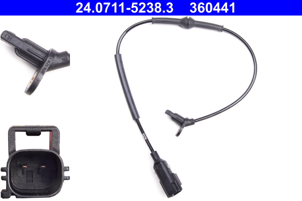 Sensor, wheel speed - 24.0711-5238.3 ATE