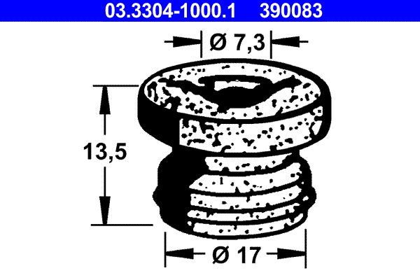 Tappo, Serbatoio liquido freni - 03.3304-1000.1 ATE