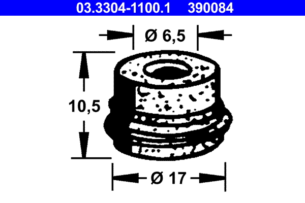 Tappo, Serbatoio liquido freni - 03.3304-1100.1 ATE
