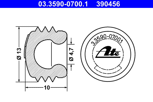 Sealing/Protective Cap - 03.3590-0700.1 ATE