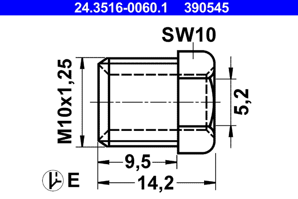 Union Bolt - 24.3516-0060.1 ATE