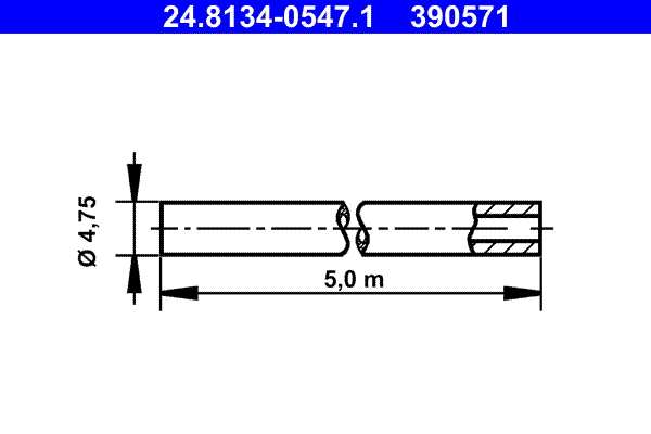Brake Lines - 24.8134-0547.1 ATE