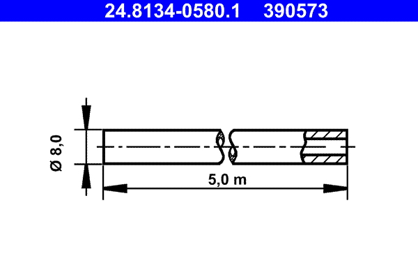 Brake Lines - 24.8134-0580.1 ATE