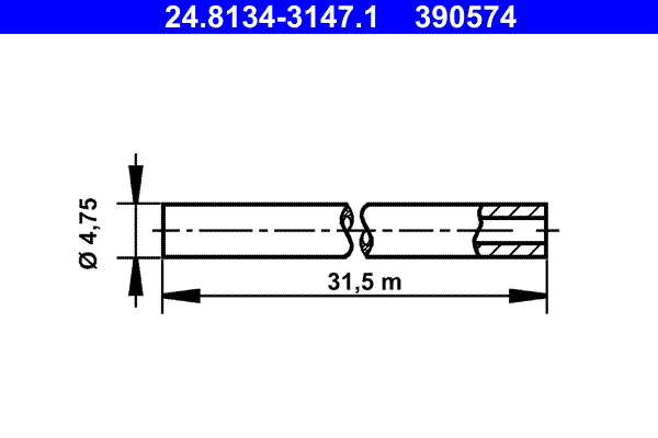 Brake Lines - 24.8134-3147.1 ATE
