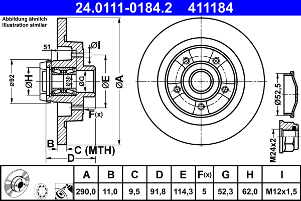 Discofreno - 24.0111-0184.2 ATE