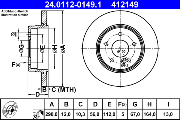 Discofreno - 24.0112-0149.1 ATE