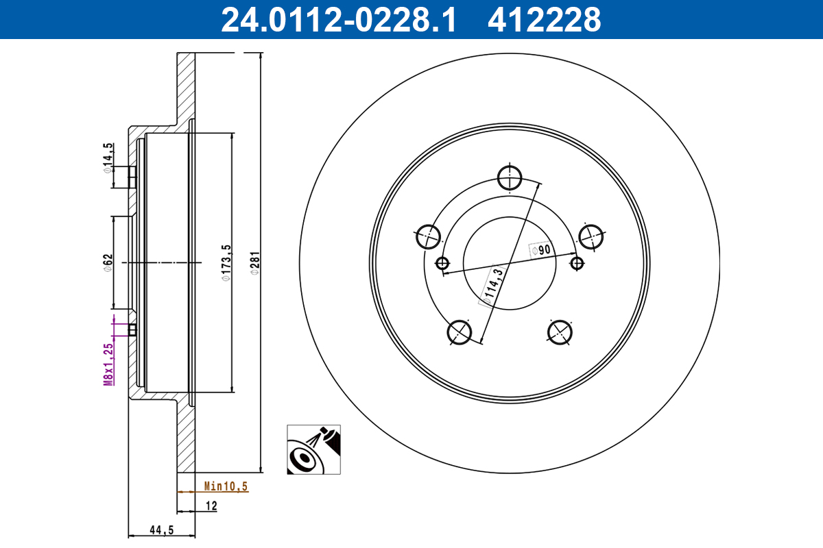 Discofreno - 24.0112-0228.1 ATE