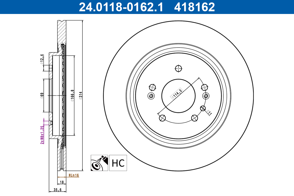Discofreno - 24.0118-0162.1 ATE