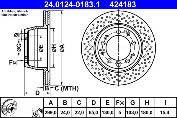 Discofreno - 24.0124-0183.1 ATE