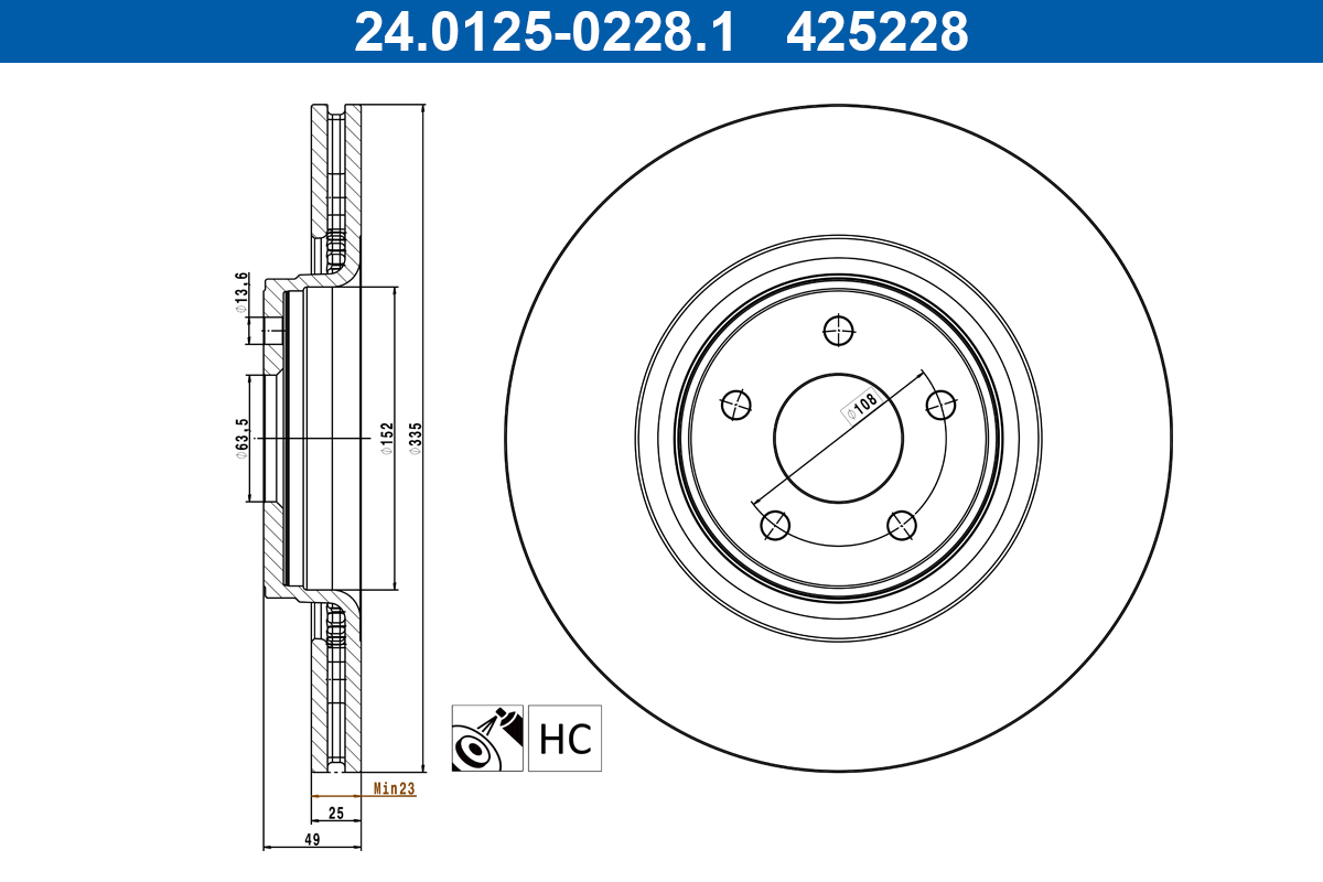 Discofreno - 24.0125-0228.1 ATE
