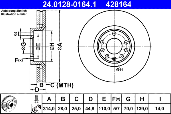 Discofreno - 24.0128-0164.1 ATE