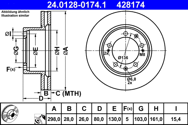 Discofreno - 24.0128-0174.1 ATE