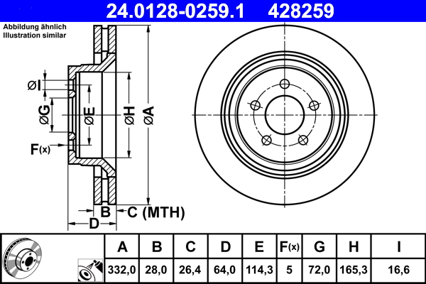Discofreno - 24.0128-0259.1 ATE