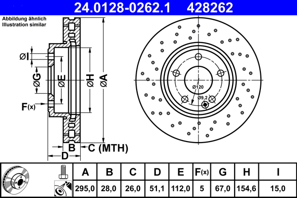 Discofreno - 24.0128-0262.1 ATE