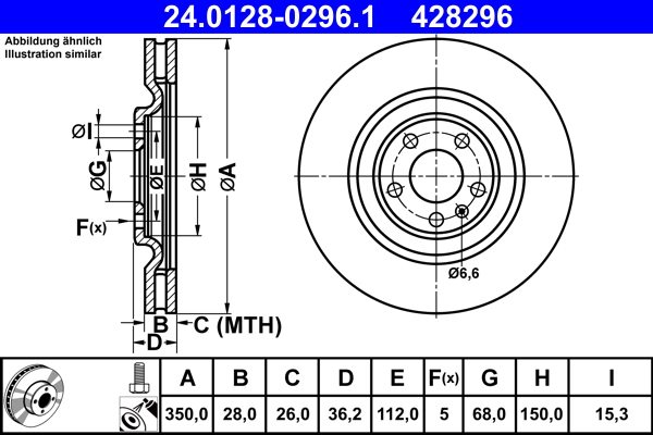 Discofreno - 24.0128-0296.1 ATE