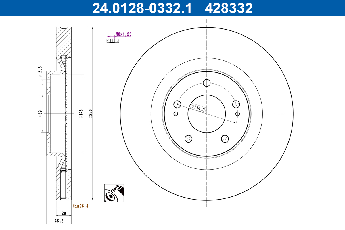 Discofreno - 24.0128-0332.1 ATE