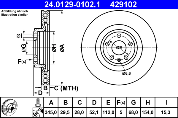 Discofreno - 24.0129-0102.1 ATE
