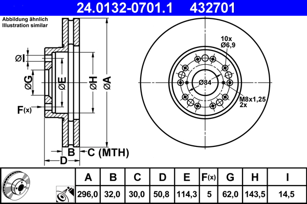 Discofreno - 24.0132-0701.1 ATE