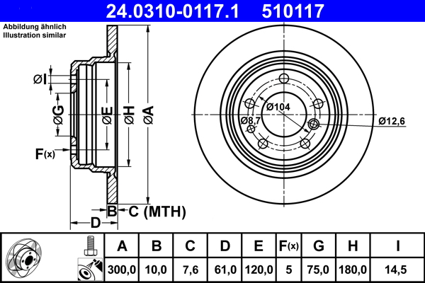 Discofreno - 24.0310-0117.1 ATE