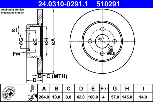 Discofreno - 24.0310-0291.1 ATE
