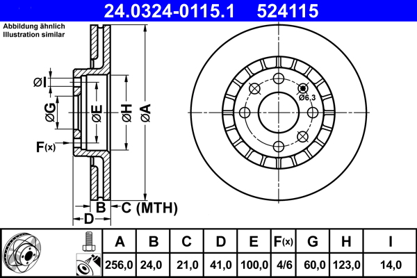 Discofreno - 24.0324-0115.1 ATE