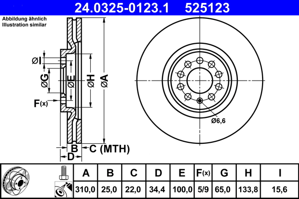 Discofreno - 24.0325-0123.1 ATE