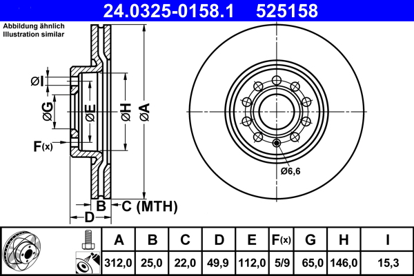 Discofreno - 24.0325-0158.1 ATE