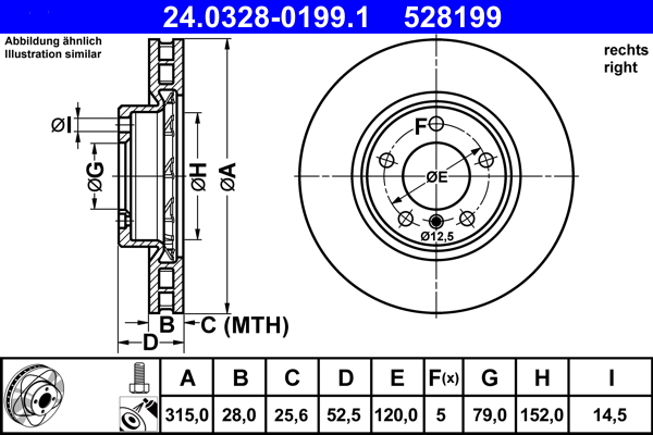 Discofreno - 24.0328-0199.1 ATE