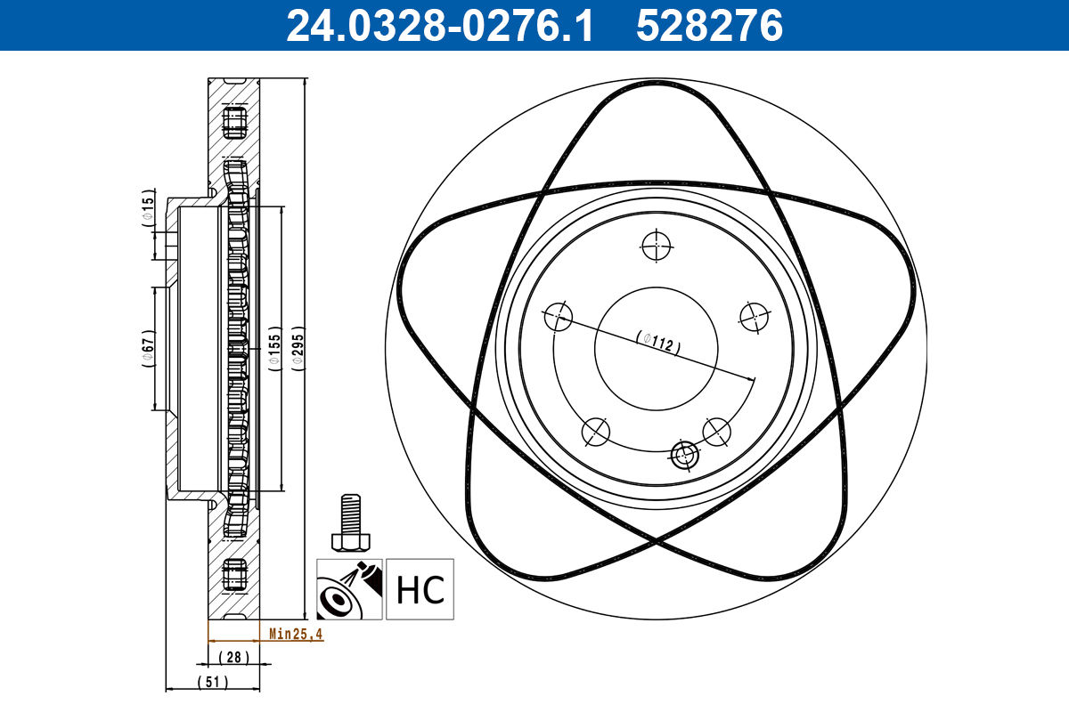 Discofreno - 24.0328-0276.1 ATE