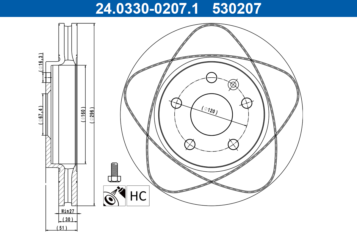 Discofreno - 24.0330-0207.1 ATE