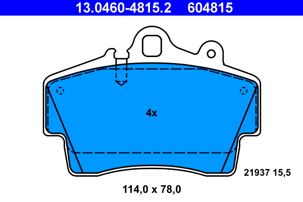Kit pastiglie freno, Freno a disco - 13.0460-4815.2 ATE