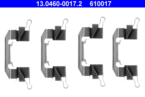 Accessory Kit, disc brake pad - 13.0460-0017.2 ATE