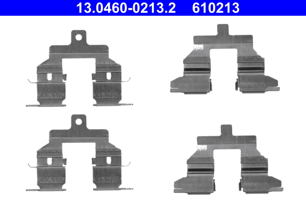 Accessory Kit, disc brake pad - 13.0460-0213.2 ATE
