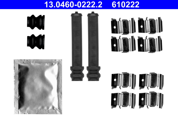 Accessory Kit, disc brake pad - 13.0460-0222.2 ATE