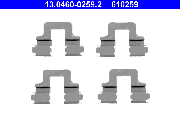 Accessory Kit, disc brake pad - 13.0460-0259.2 ATE