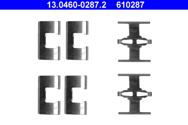 Accessory Kit, disc brake pad - 13.0460-0287.2 ATE