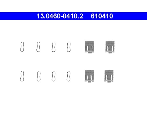 Accessory Kit, disc brake pad - 13.0460-0410.2 ATE