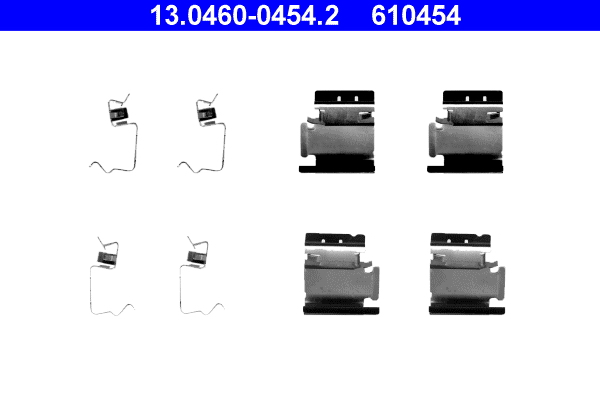Accessory Kit, disc brake pad - 13.0460-0454.2 ATE