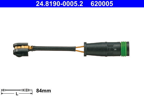 Warning Contact, brake pad wear - 24.8190-0005.2 ATE
