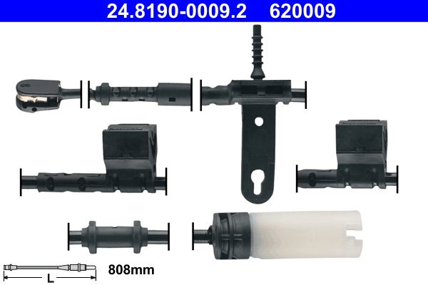 Warning Contact, brake pad wear - 24.8190-0009.2 ATE