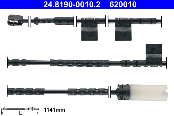 Warning Contact, brake pad wear - 24.8190-0010.2 ATE