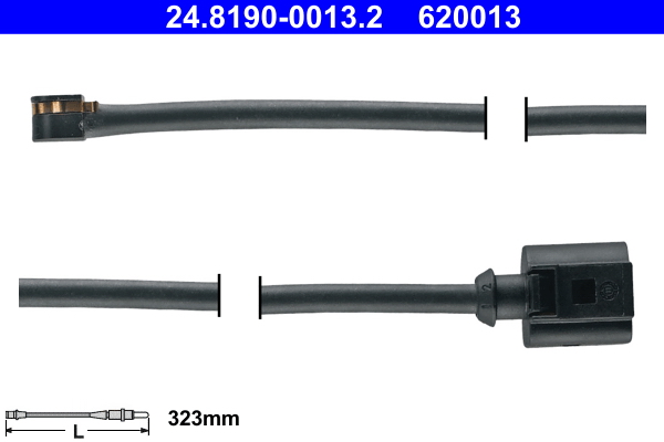 Contatto segnalazione, Usura past. freno/mat. d'attrito - 24.8190-0013.2 ATE