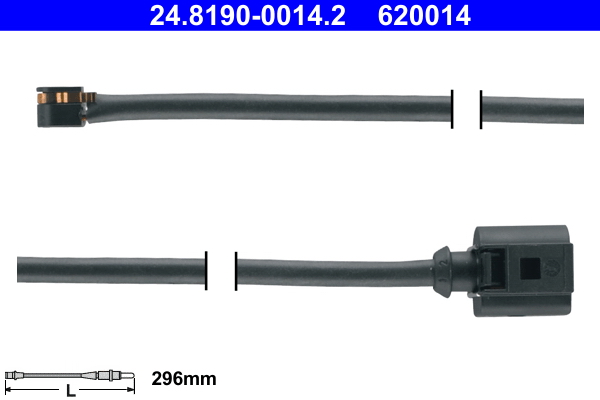 Warning Contact, brake pad wear - 24.8190-0014.2 ATE