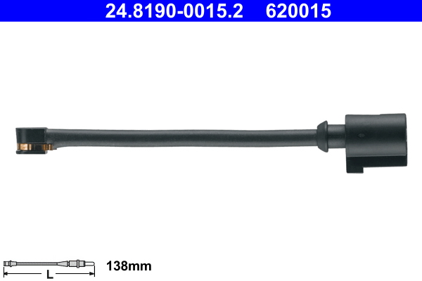 Contatto segnalazione, Usura past. freno/mat. d'attrito - 24.8190-0015.2 ATE