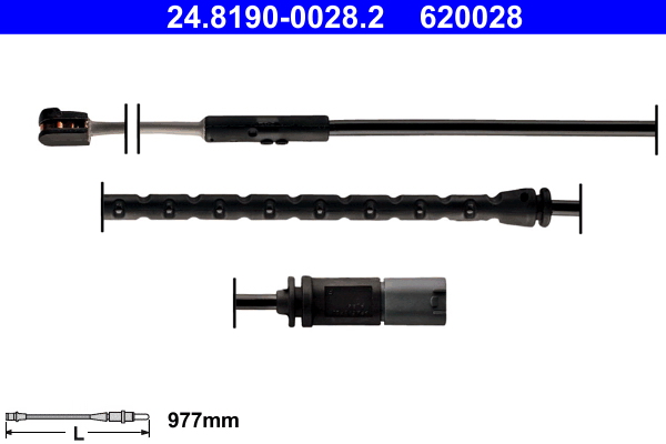 Warning Contact, brake pad wear - 24.8190-0028.2 ATE