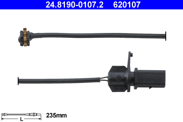 Warning Contact, brake pad wear - 24.8190-0107.2 ATE