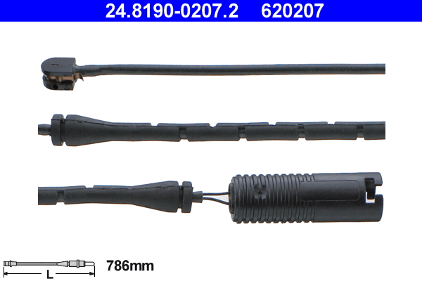 Warning Contact, brake pad wear - 24.8190-0207.2 ATE
